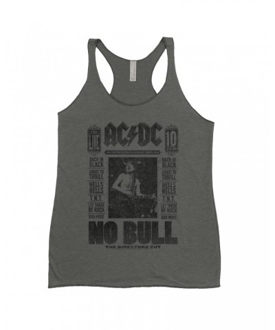 AC/DC Ladies' Tank Top | No Bull Album Cover Design Distressed Shirt $10.42 Shirts