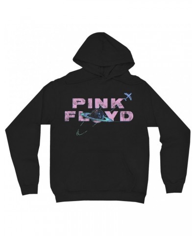 Pink Floyd Hoodie | Pastel Orbit Logo Distressed Hoodie $17.18 Sweatshirts