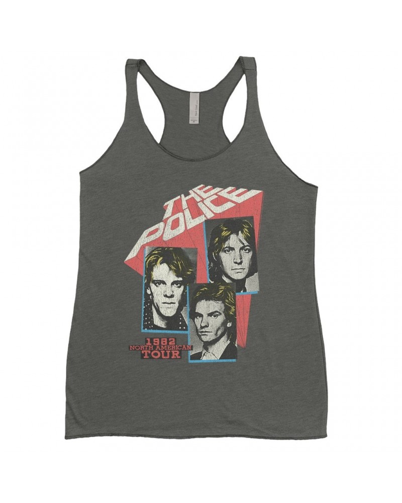 The Police Ladies' Tank Top | 1982 North American Tour Distressed Shirt $14.19 Shirts