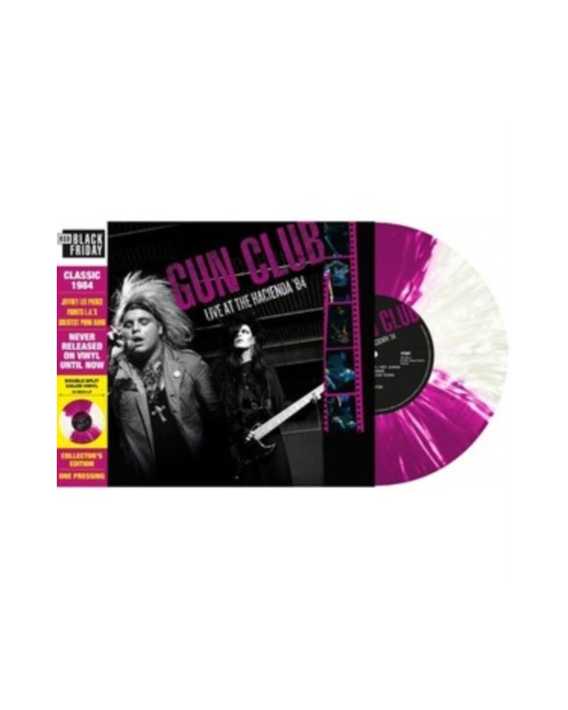 The Gun Club LP Vinyl Record - Live At The Hacienda '84 (Quattro Purple/White Splatter Vinyl) $35.85 Vinyl