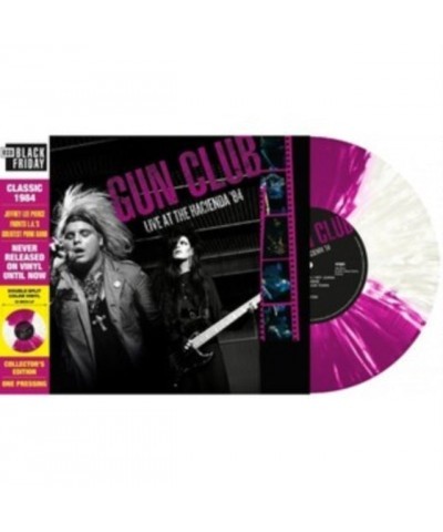 The Gun Club LP Vinyl Record - Live At The Hacienda '84 (Quattro Purple/White Splatter Vinyl) $35.85 Vinyl