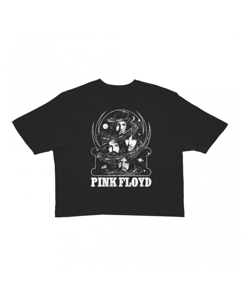 Pink Floyd Ladies' Crop Tee | Band Universe Design Crop T-shirt $11.05 Shirts