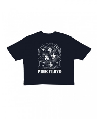 Pink Floyd Ladies' Crop Tee | Band Universe Design Crop T-shirt $11.05 Shirts