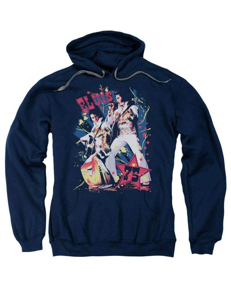 Elvis Presley Hoodie | EAGLE ELVIS Pull-Over Sweatshirt $13.12 Sweatshirts