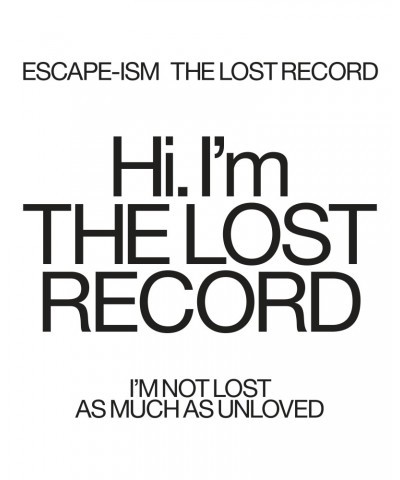 Escape-ism THE LOST RECORD CD $5.04 CD