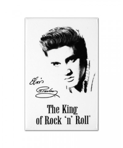 Elvis Presley The King of Rock & Roll White Magnet $1.94 Decor