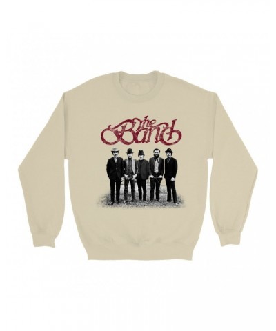 The Band Sweatshirt | Group Photo And Logo Distressed Sweatshirt $10.83 Sweatshirts