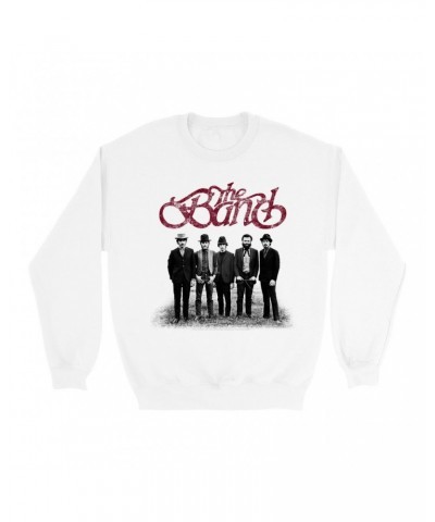 The Band Sweatshirt | Group Photo And Logo Distressed Sweatshirt $10.83 Sweatshirts