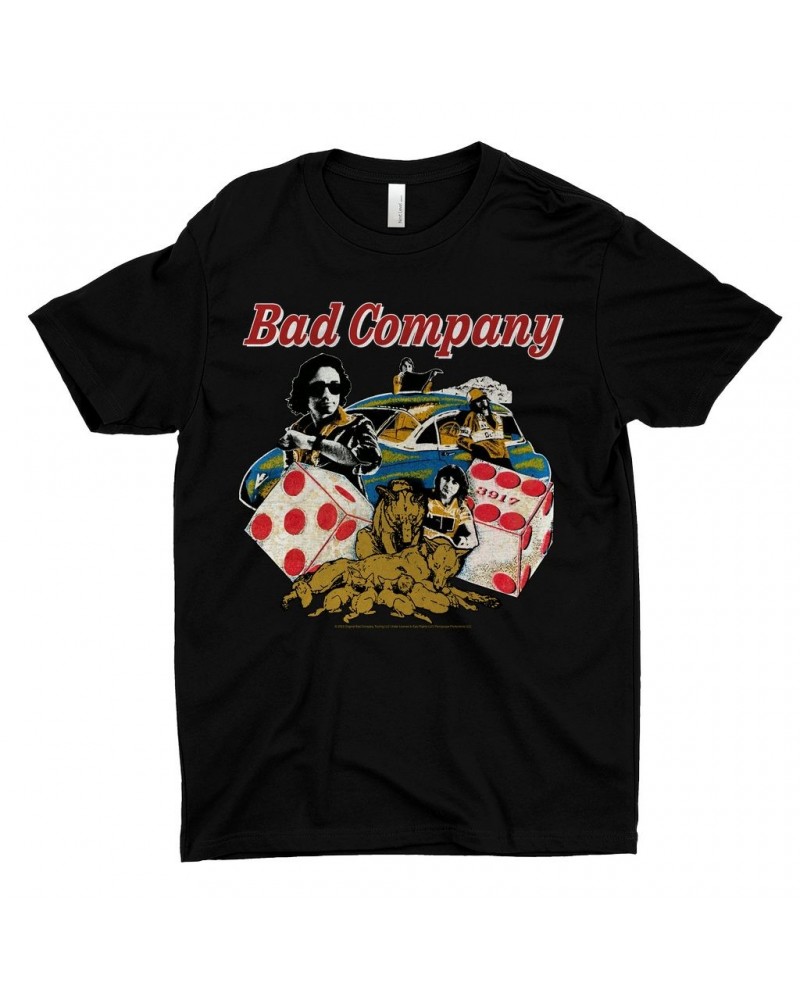 Bad Company T-Shirt | Rock n' Roll Fantasy '79 Collage Shirt $8.48 Shirts