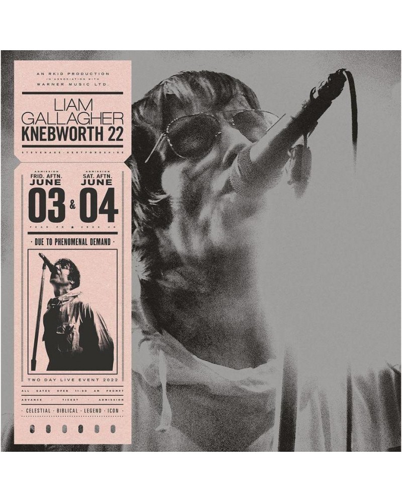 Liam Gallagher Knebworth 22 Vinyl Record $15.99 Vinyl