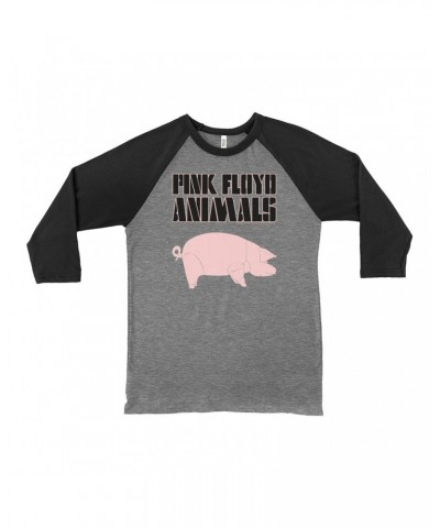 Pink Floyd 3/4 Sleeve Baseball Tee | Animals Album Pig Shirt $14.08 Shirts