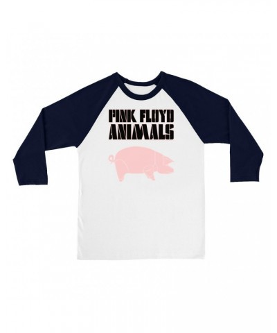 Pink Floyd 3/4 Sleeve Baseball Tee | Animals Album Pig Shirt $14.08 Shirts