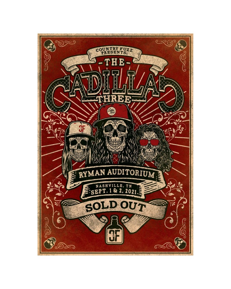 The Cadillac Three RYMAN AUDITORIUM POSTER $13.20 Decor