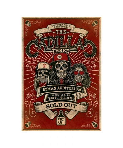 The Cadillac Three RYMAN AUDITORIUM POSTER $13.20 Decor