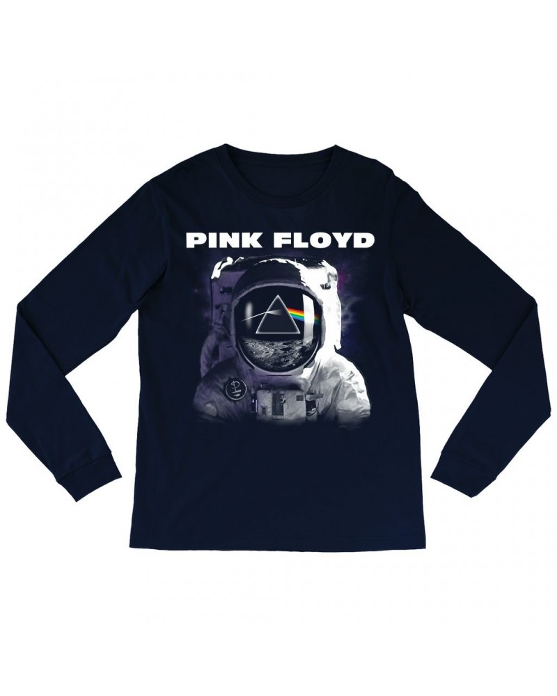 Pink Floyd Long Sleeve Shirt | Dark Side Of The Moon Astronaut Shirt $12.88 Shirts