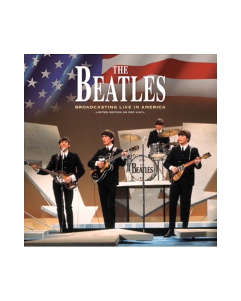 The Beatles LP - Broadcasting Live In America (Limited Edition) (Red Vinyl) $20.07 Vinyl