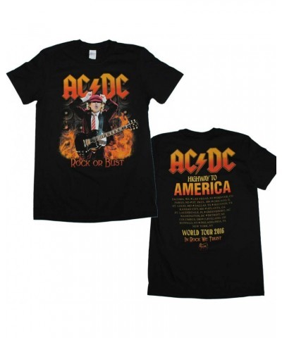 AC/DC T Shirt | AC/DC Highway to North America T-Shirt $7.09 Shirts