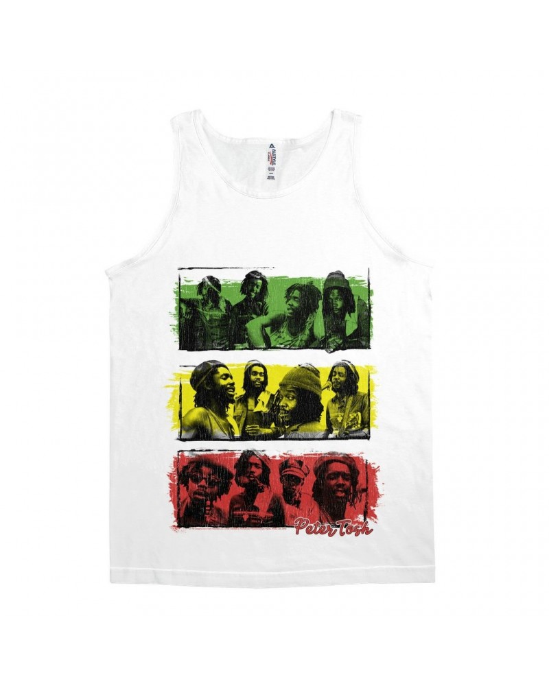 Peter Tosh Unisex Tank Top | Reggae Photo Collage Shirt $8.48 Shirts