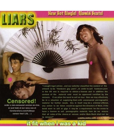 Liars IT FIT WHEN I WAS A KID CD $2.25 CD