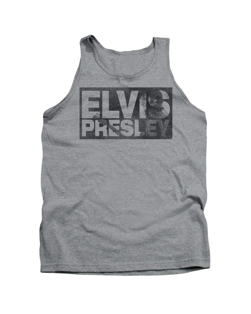 Elvis Presley Tank Top | BLOCK LETTERS Sleeveless Shirt $6.48 Shirts