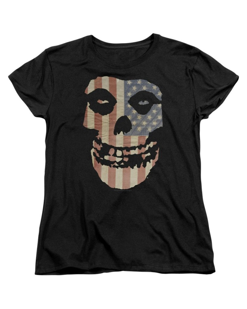 Misfits Women's Shirt | FIEND FLAG Ladies Tee $9.60 Shirts